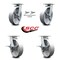 Service Caster 8 Inch Kingpinless Semi Steel Wheel Caster Swivel Locks 2 Brakes SCC, 2PK SCC-KP30S820-SSR-BSL-2-SLB-2 - alternate 6